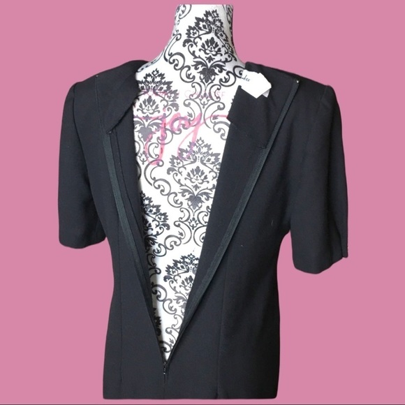 VINTAGE 60s Union Label dress sz M/L ILgwu black VTG faux wrap midi Henry Lee - Picture 7 of 11